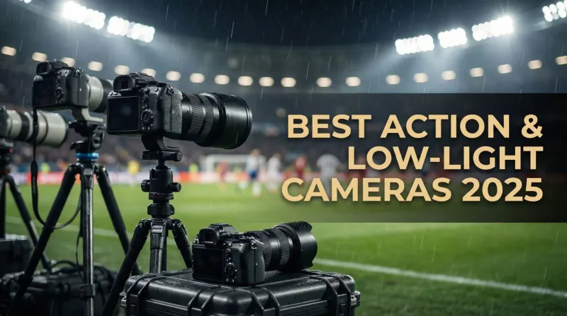Best Action & Low-Light Cameras (2025) – Nikon Z6 III vs Canon R6 II, Sony α7 IV & Fujifilm X-H2S