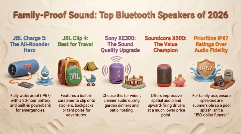 Best Bluetooth Speakers for Family Adventures (2026 Buyer's Guide)