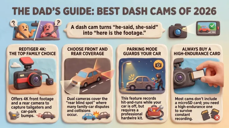 Best Dash Cams for Family Cars (2026 Buyer's Guide)