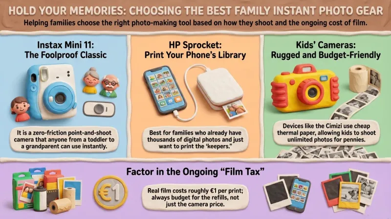 Best Instant Cameras & Photo Printers for Families (2026 Guide)