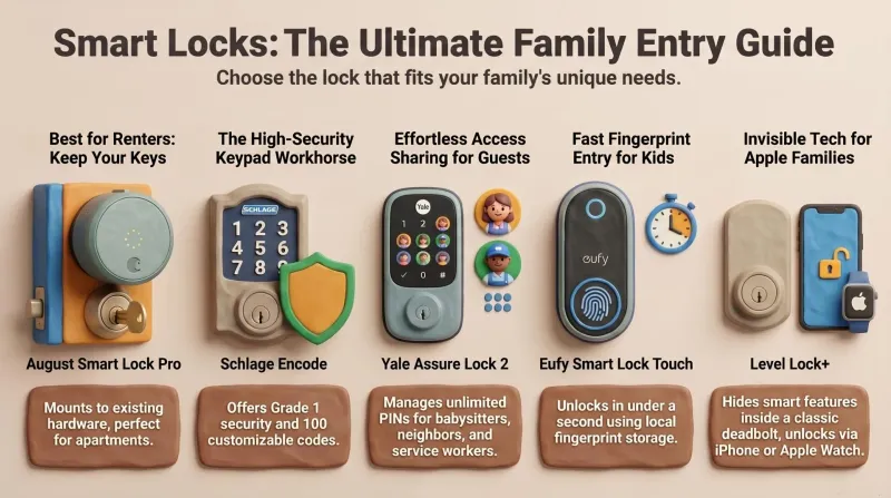 Never Get Locked Out Again: 5 Best Smart Locks for Families (Prime Day 2026)