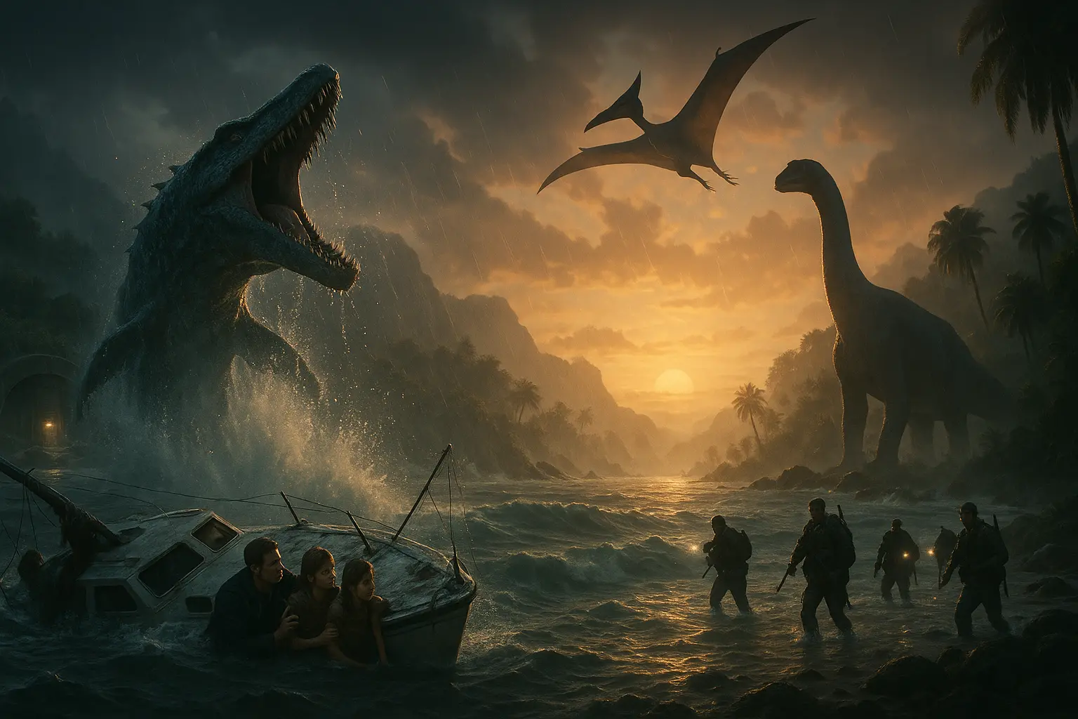 A new dinosaur expedition venturing into uncharted territory in Jurassic World Rebirth