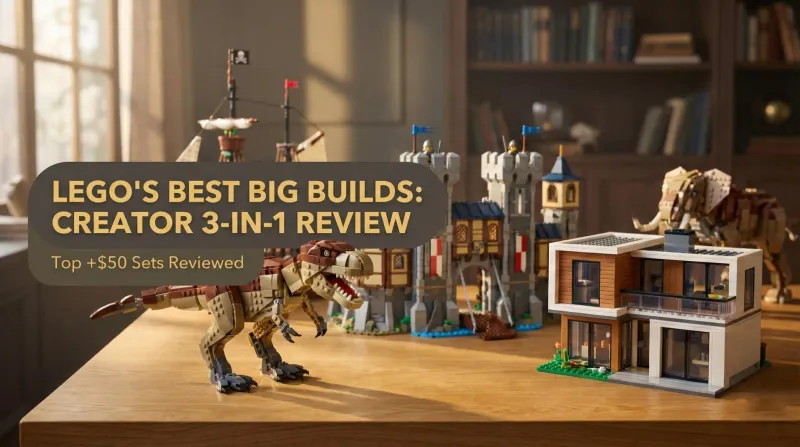 A Deep Dive into LEGO's Best Big Builds: Reviewing the Top Creator 3-in-1 Sets ($50+)