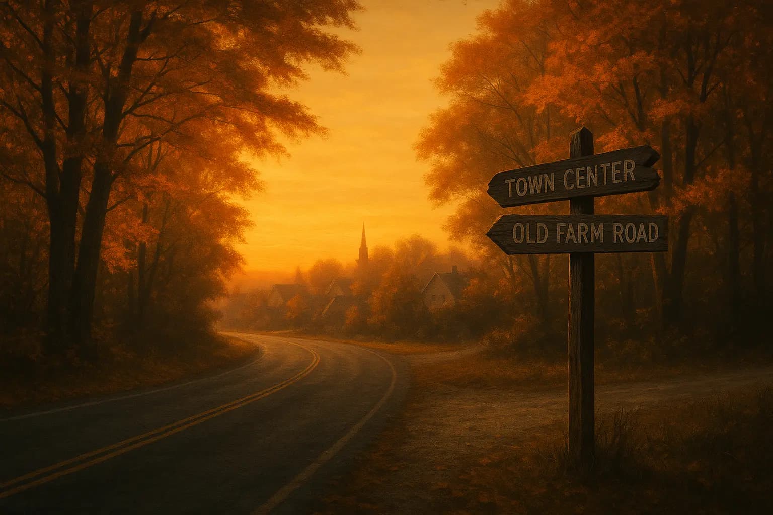 Book cover of Past Tense by Lee Child with a rural road leading into misty woods