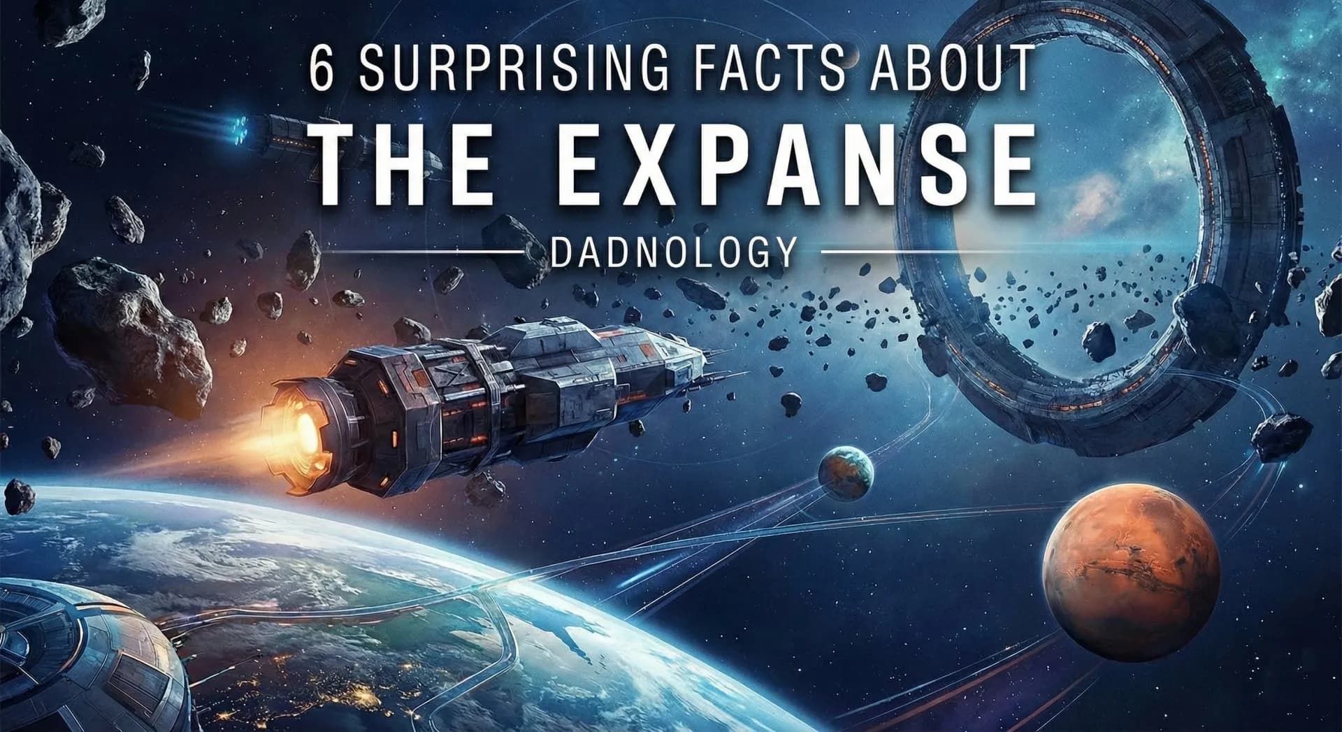 The Rocinante crew looking out at the stars