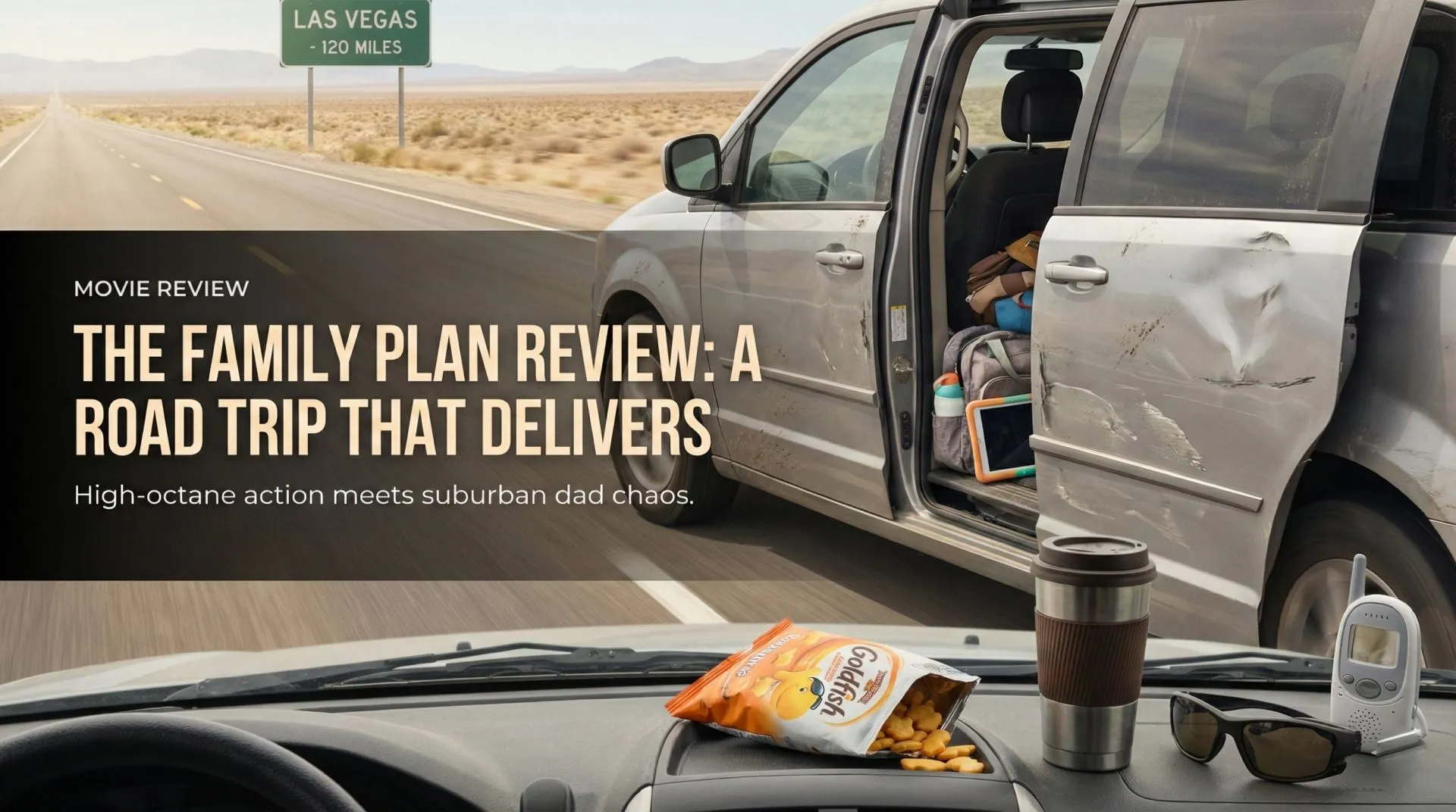 Mark Wahlberg and family in a chaotic road trip setting