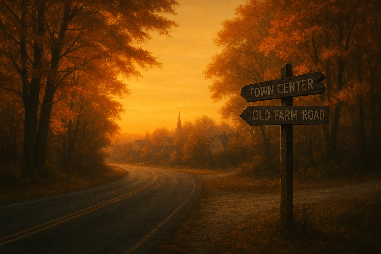 Book cover of Past Tense by Lee Child with a rural road leading into misty woods